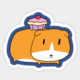 Cupcake Guinea Pig Sticker